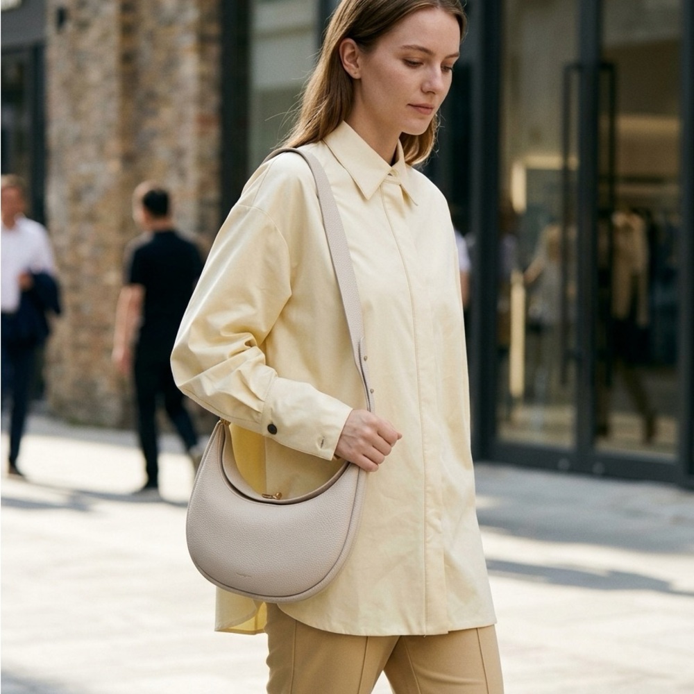 Songmont Crescent 4 in 1 Shoulder Bag in Light Beige